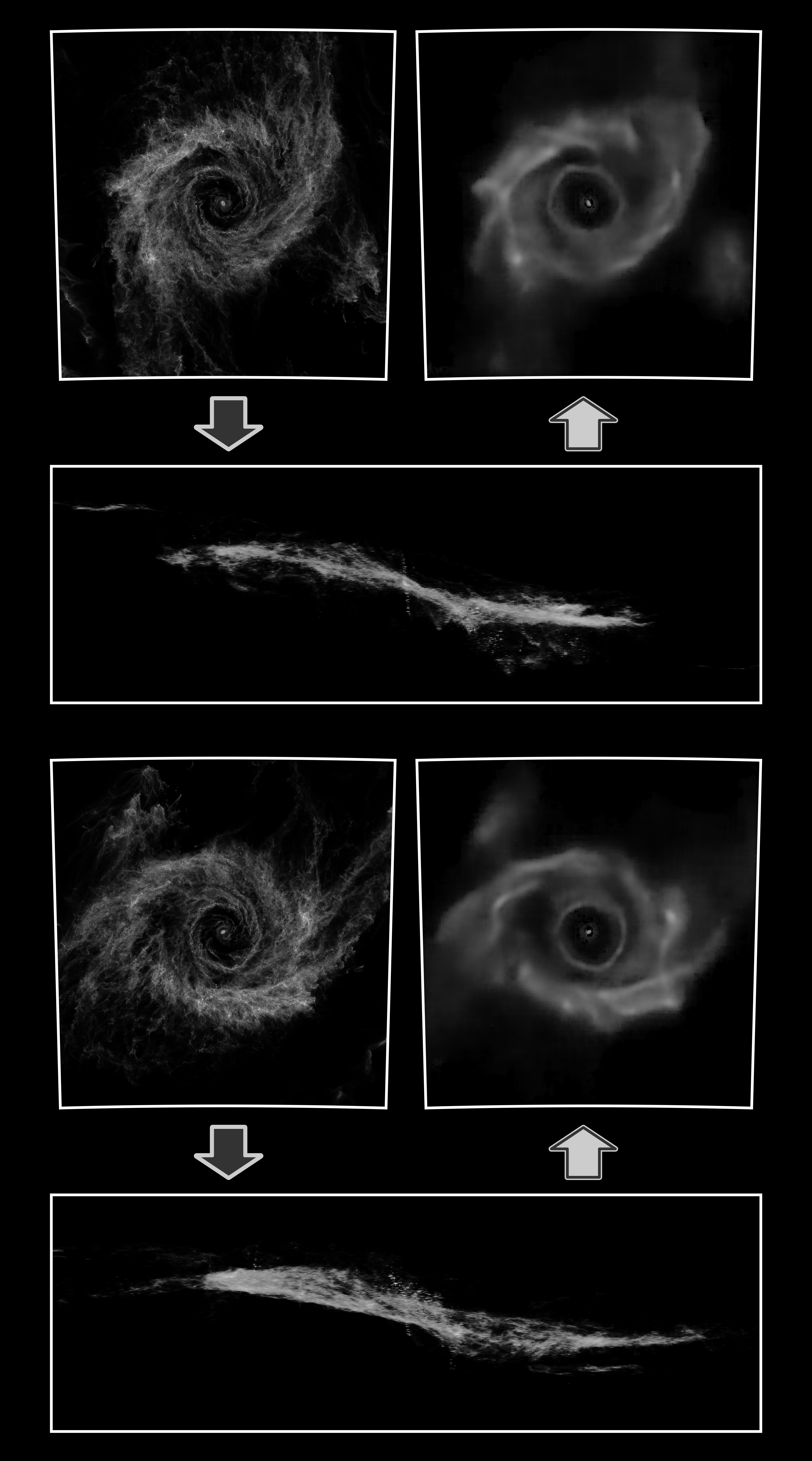 Synthetic radio astronomy image transformations